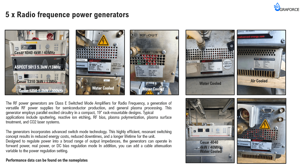 High-Frequency Plasma RF Generator
